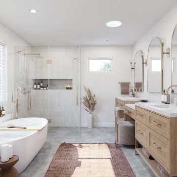 P4130 MID-CENTURY MODERN MASTER BATHROOM